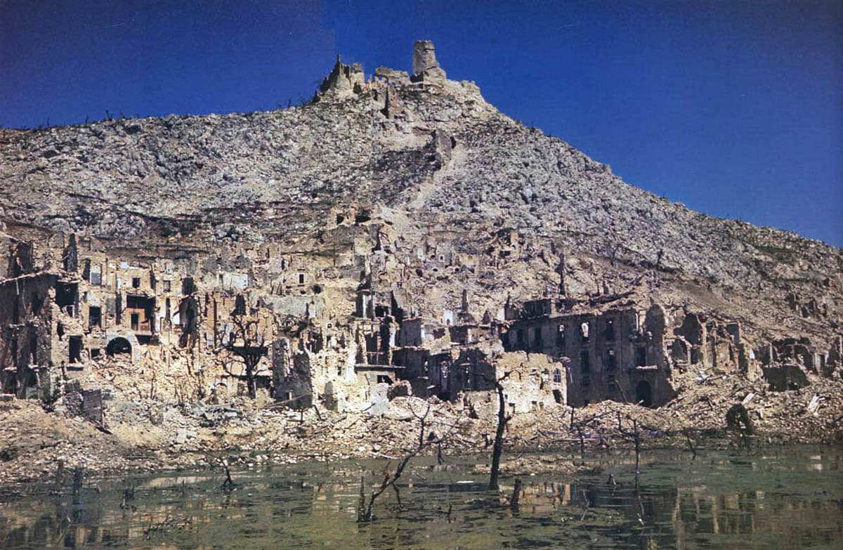 battlefield surrounding monte cassino